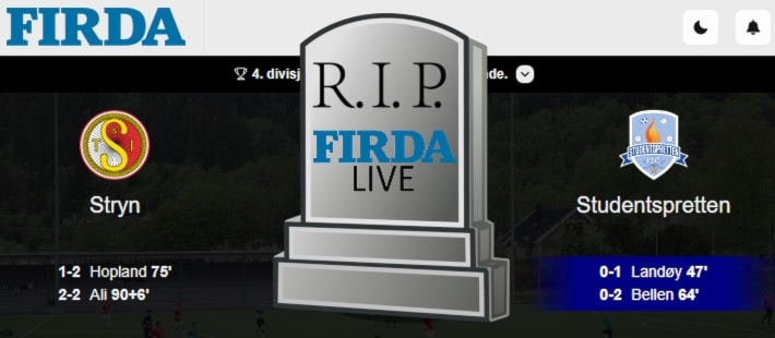 Slutt for Firda Live